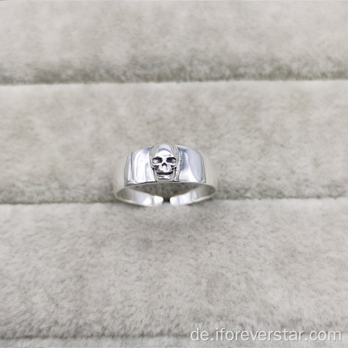 Beliebte Herrenringe 925er Sterling Silber minimalistischer Ring